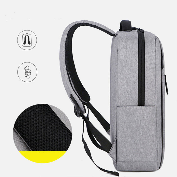 Drune | Geschäftlicher Laptop Rucksack mit Usb Ladeanschluss und Wasserdicht