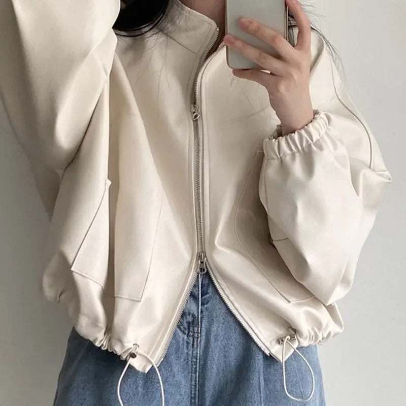 Drune | Personalisierte Hip-Hop Pu-Lederjacke