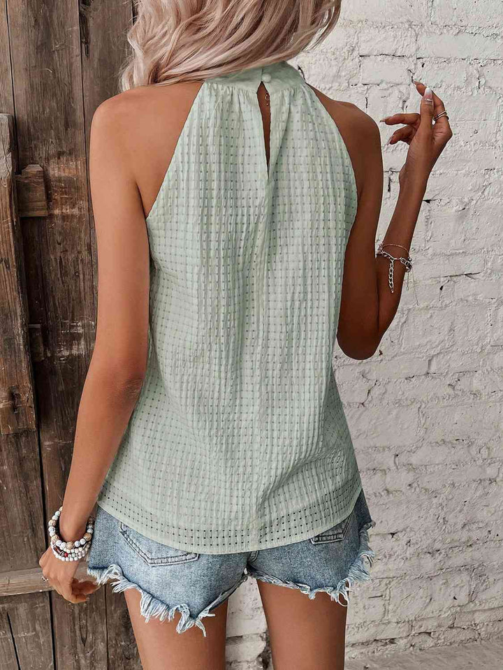 Drune | Neckholder-Top mit Punktedetail