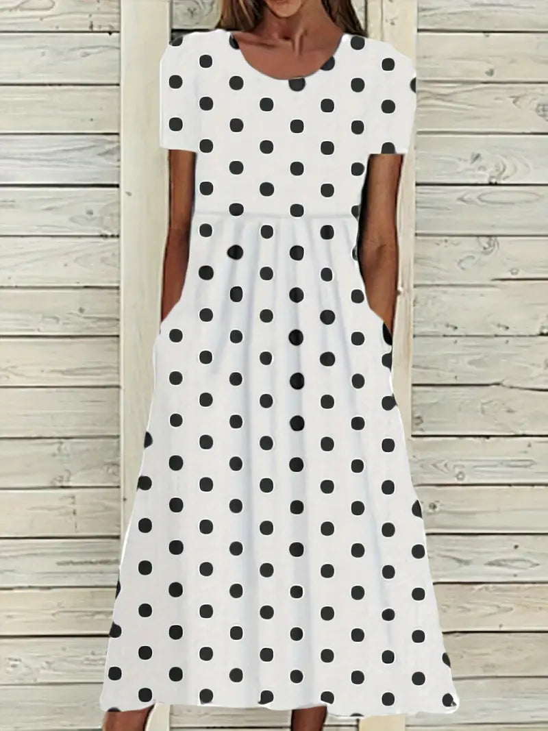 Drune | Midi Kleid mit Polka Dots für Frühling/Sommer