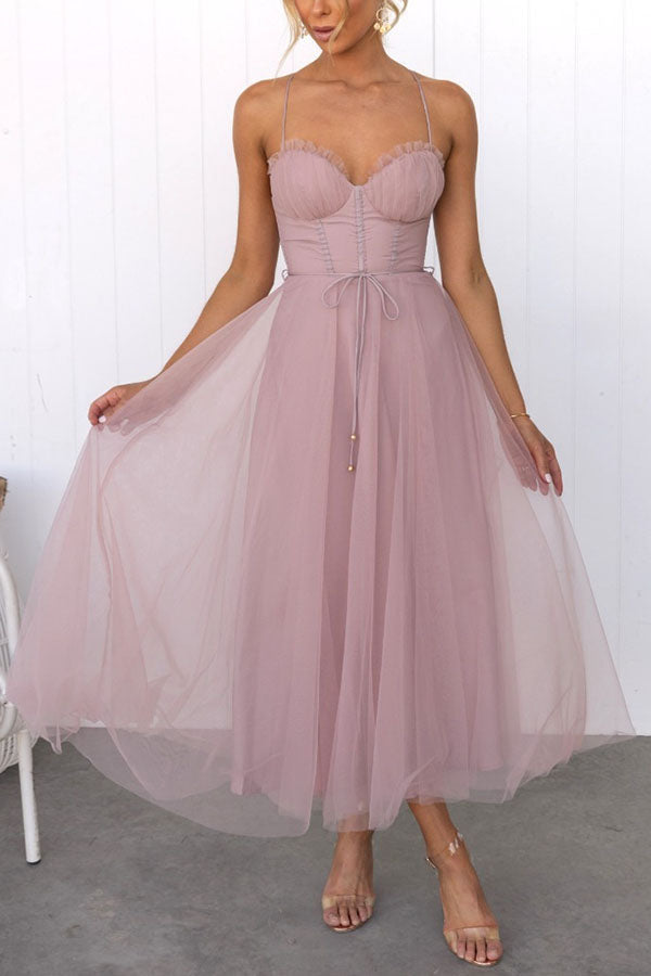 Drune - Modernes prinses chiffon Kleid
