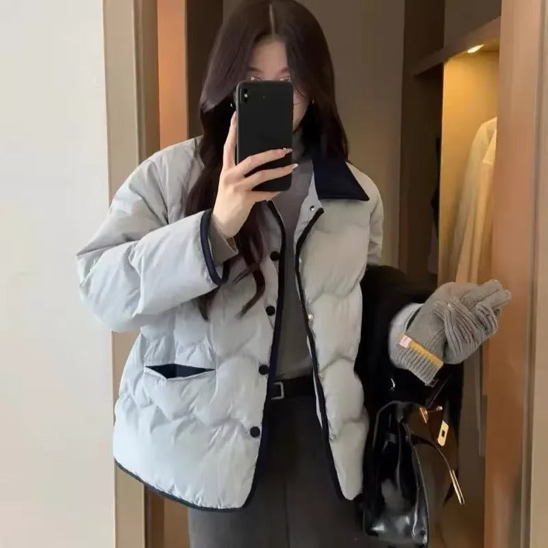Drune | Steppjacke mit Kragen und Knopfleiste