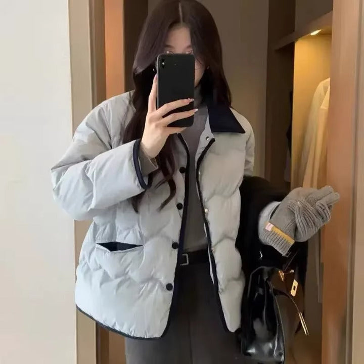 Drune | Steppjacke mit Kragen und Knopfleiste