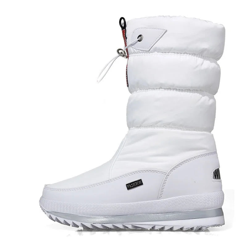 Drune | Damen Wasserdichte Mid-Calf Plüsch Stiefel