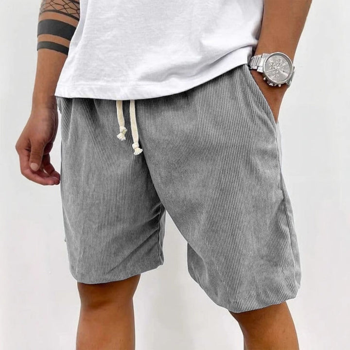Drune | Herren Casual Kordelzug Cord Shorts