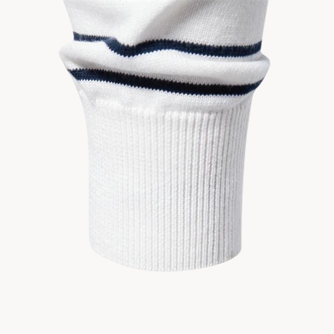Drune | Baumwollpullover mit Streifenmuster