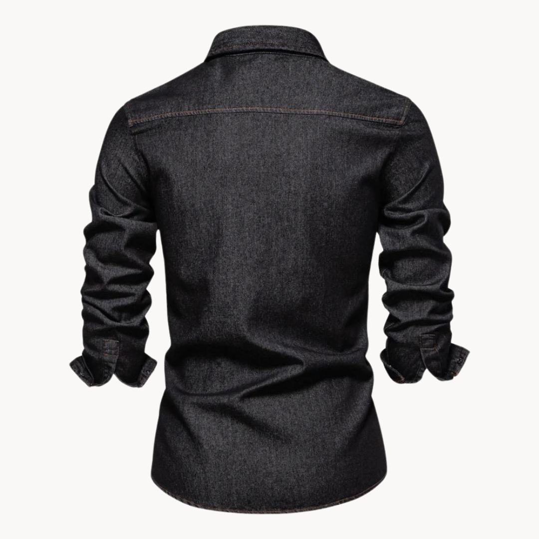 Drune | Jeanshemd mit lockerer Passform