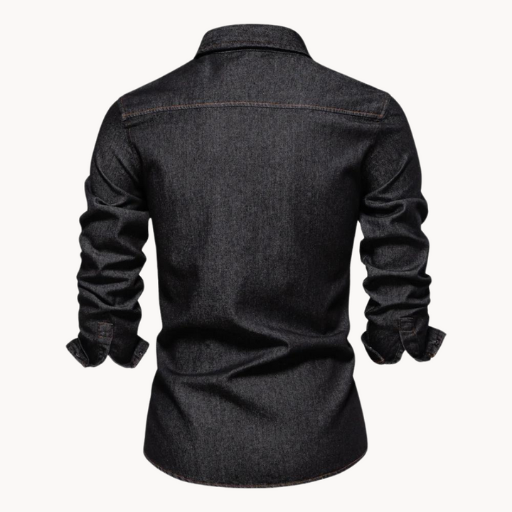 Drune | Jeanshemd mit lockerer Passform