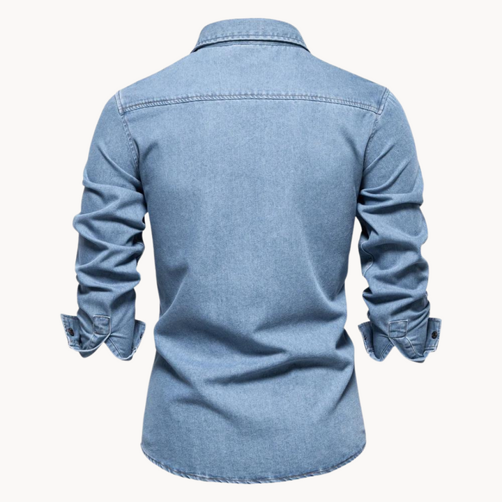 Drune | Jeanshemd mit lockerer Passform