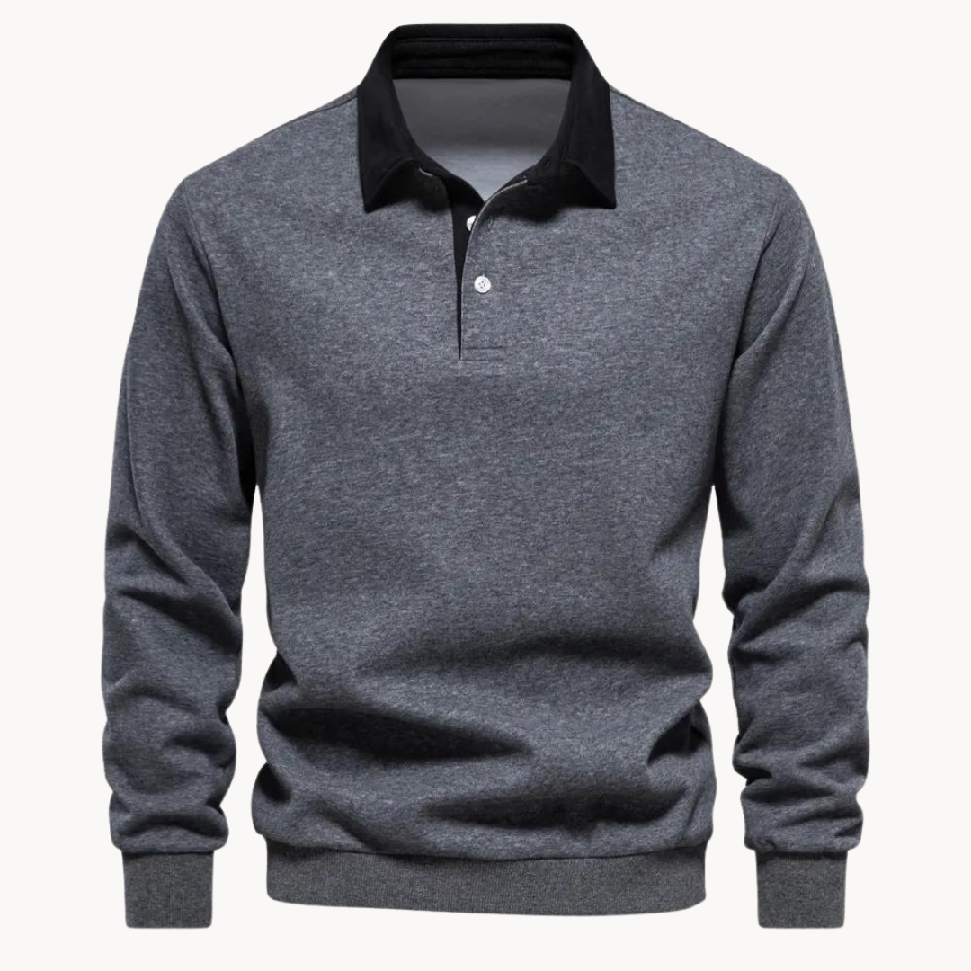 Drune | Lässiges Polo-Sweatshirt