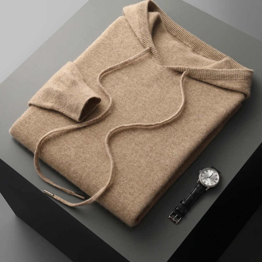 Drune | Merino Strick Kapuzenpullover