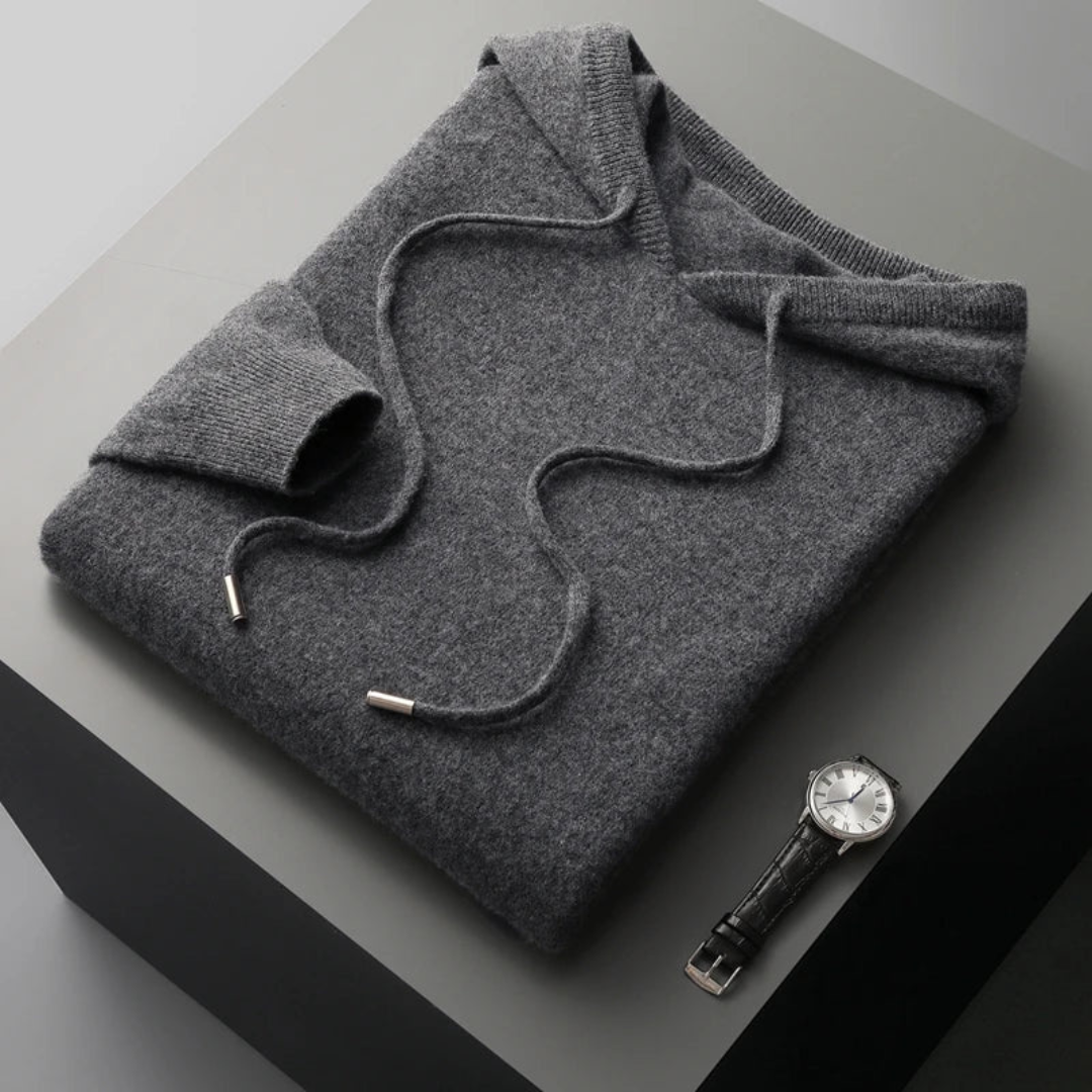 Drune | Merino Strick Kapuzenpullover