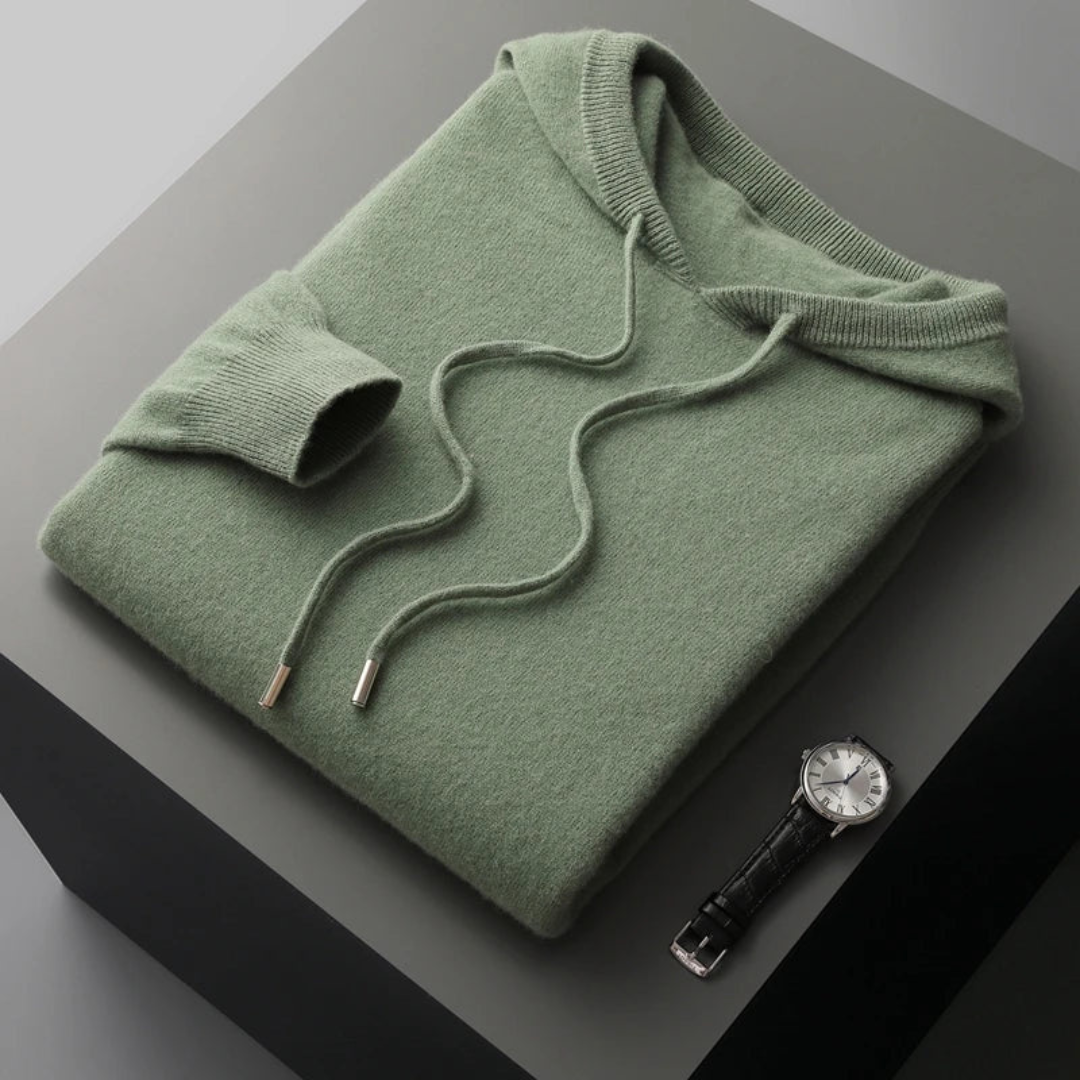 Drune | Merino Strick Kapuzenpullover