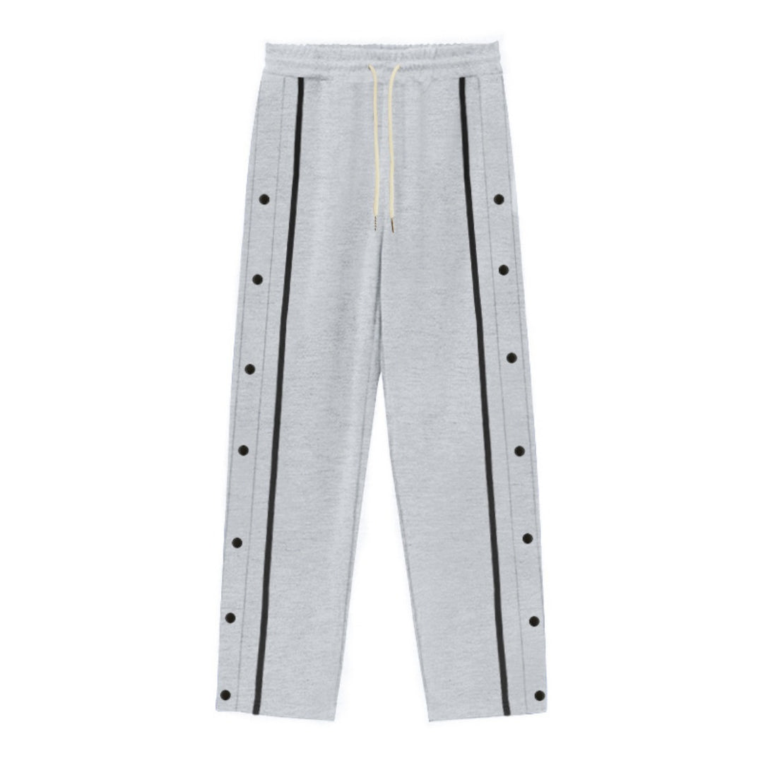 Drune | Gerade Sporthose mit Knöpfen