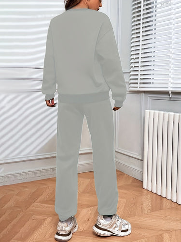 Drune | Jogging Set - Oversized Sweatshirt & Hochtaillierte Jogger - Weich & Bequem