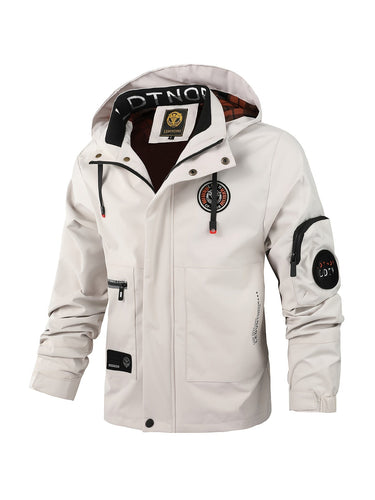 Drune | Dicke Lange Ärmel Revers Kragen Winter Jacke Für Herren - Perfekt für Outdoor-Aktivitäten
