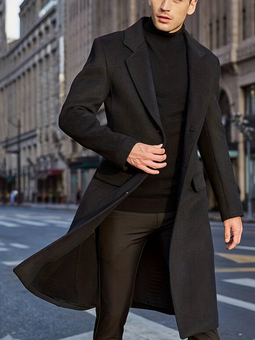 Drune |  Retro Trench Winterjacke Für Herren - Perfekt für Outdoor-Aktivitäten