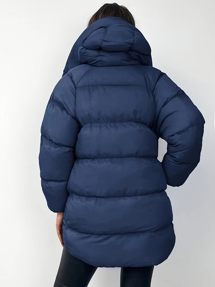 Drune | Kurze Kapuzen Pufferjacke mit Hohem Kragen und Gestepptem Design
