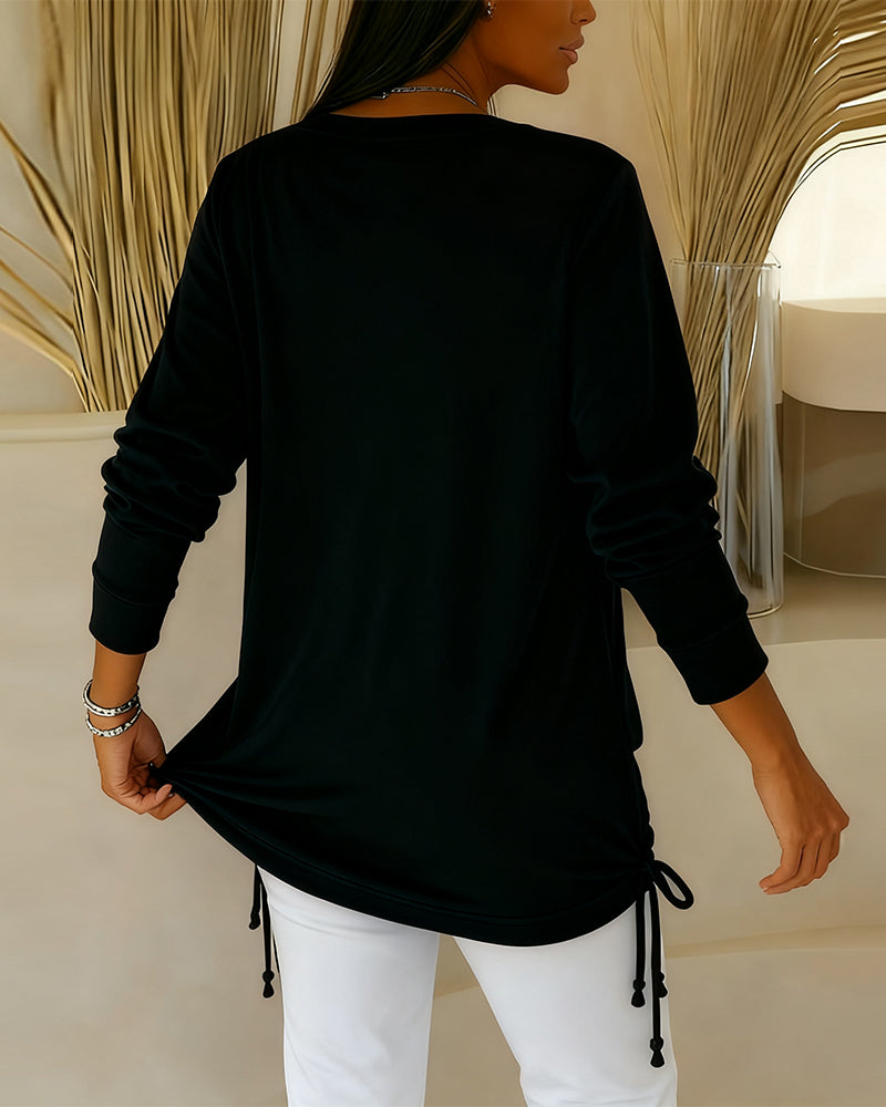 Drune | Top mit Kontrastfarben Im Zwei in Eins Look