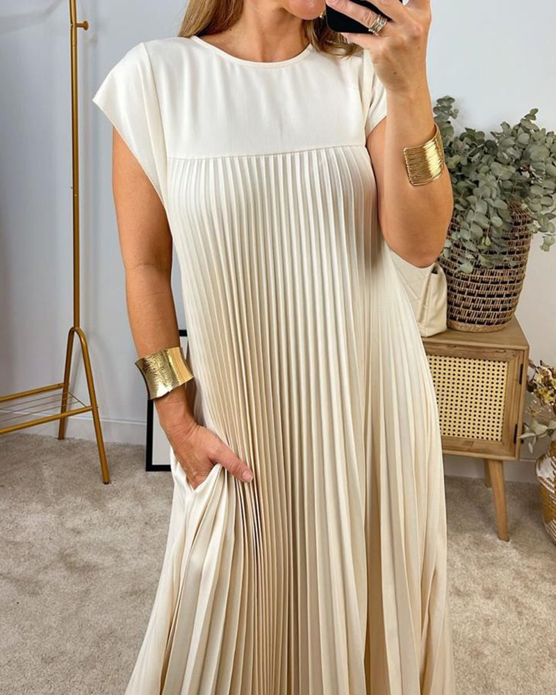 Drune | Ärmelloses Elegantes Plissee Kleid