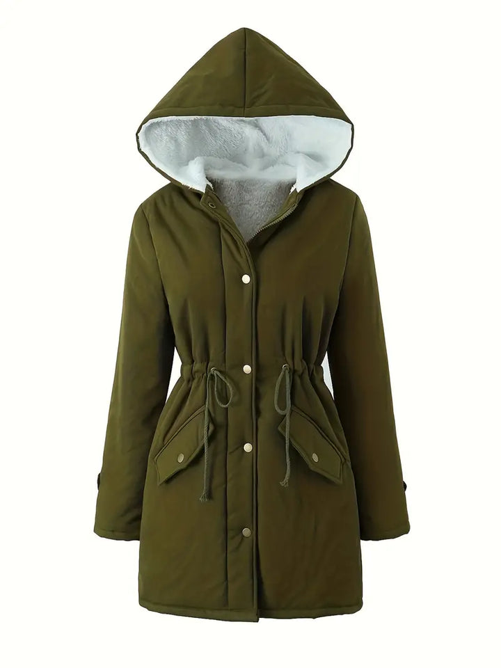 Drune | Gefütterte Parkajacke mit Kapuze Winddicht und Warm Praktisches Design