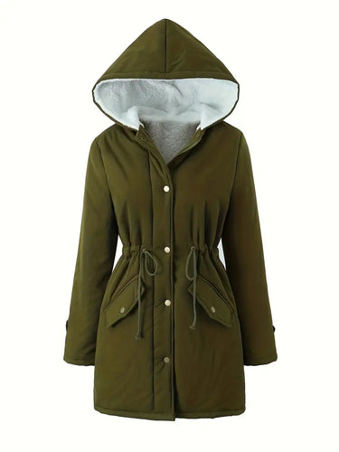 Drune | Gefütterte Parkajacke mit Kapuze Winddicht und Warm Praktisches Design