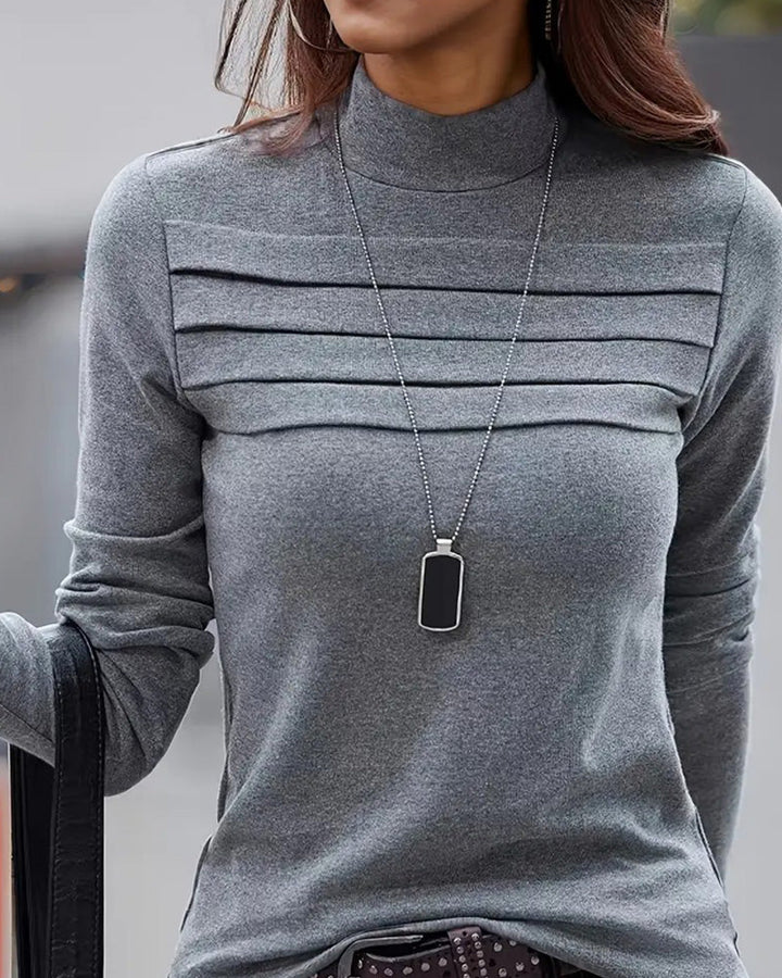 Drune | Slim Fit Plissiert Langärmlig