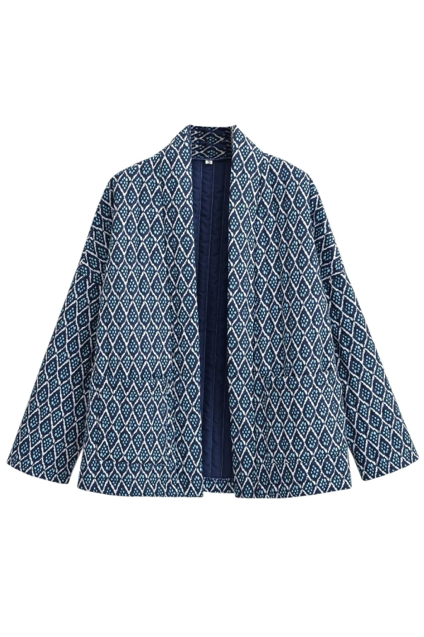 Drune | Print Lockere leichte Baumwolljacke