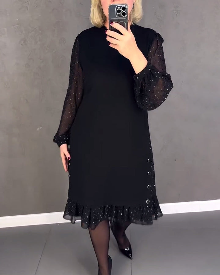 Drune | Kleid mit Langen Ärmeln und Punkten