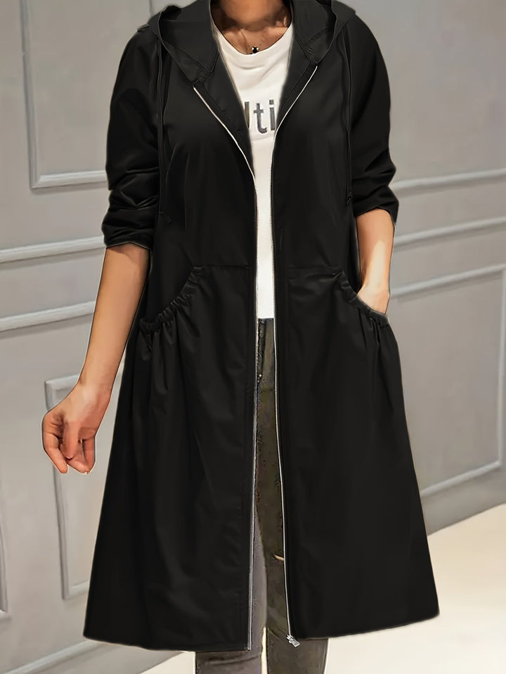 Drune | Vintage-Trenchcoat mit gegürteten langen Ärmeln für Damen - Perfekt für jeden Anlass