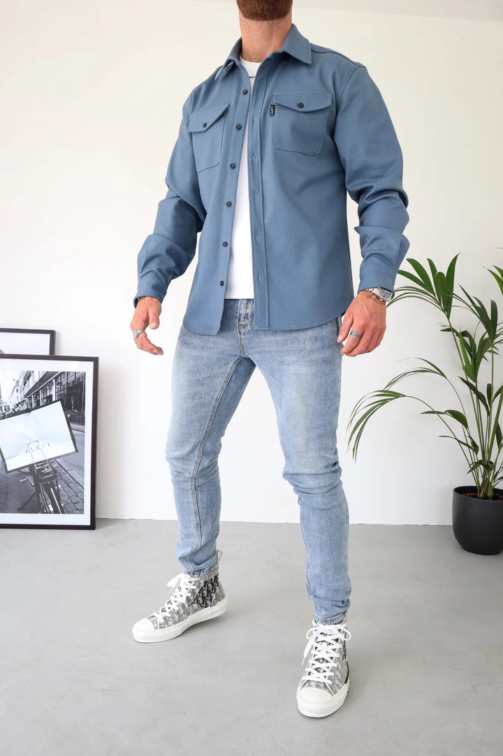 Drune | Herrenjacke mit Kragen und Knopfleiste