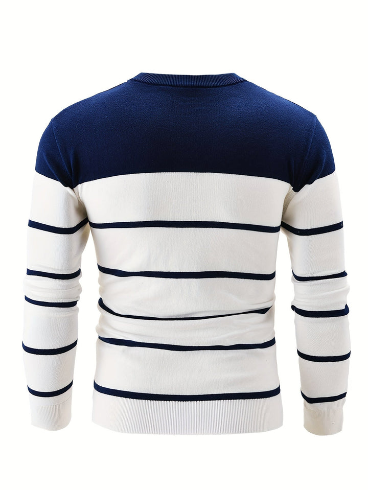 Drune | Gestreifter Pullover Baumwolle Klassisch und Komfortabel