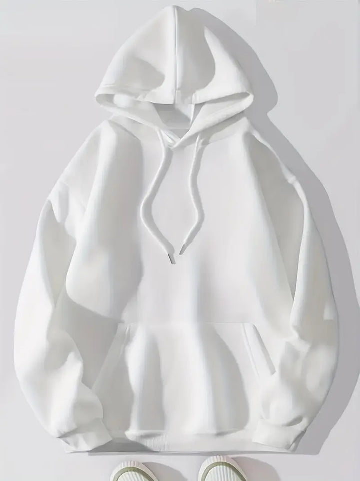 Drune | Bequemer Einfarbiger Damen Hoodie mit Kapuze