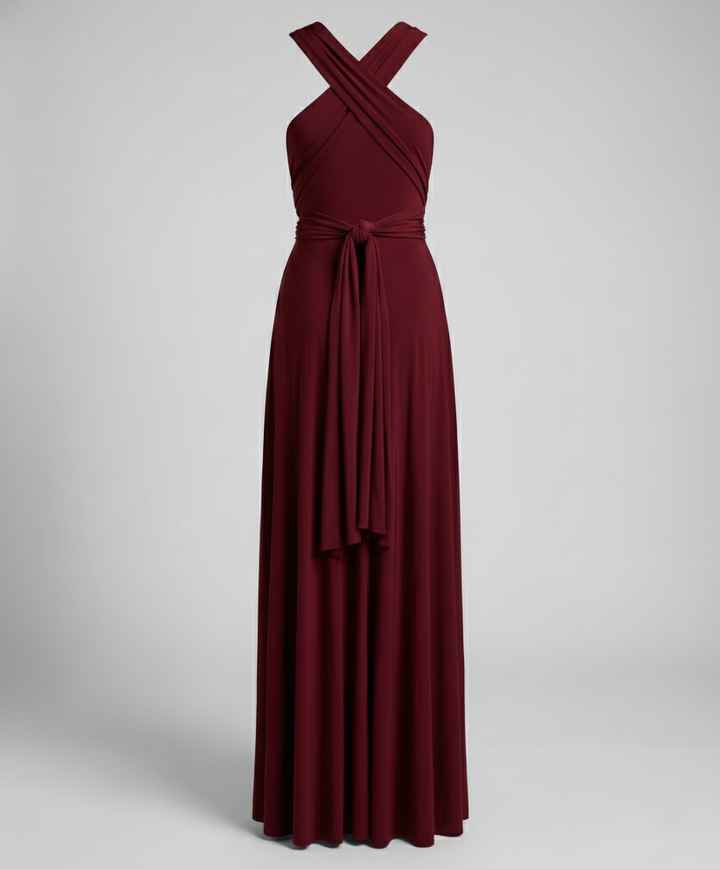 Damen Multiway Wickelkleid mit 50+ Tragevarianten & Elastischem Stoff | Drune