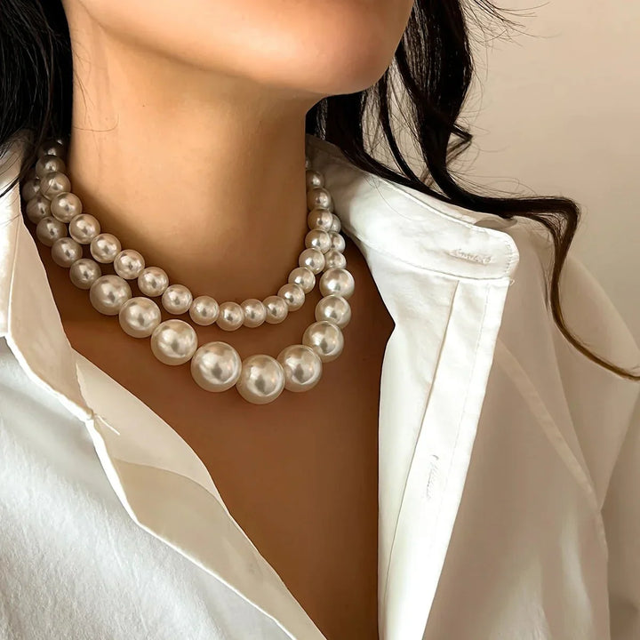 Drune | Verziertes Double Layer Halsketten Satz Für Damen