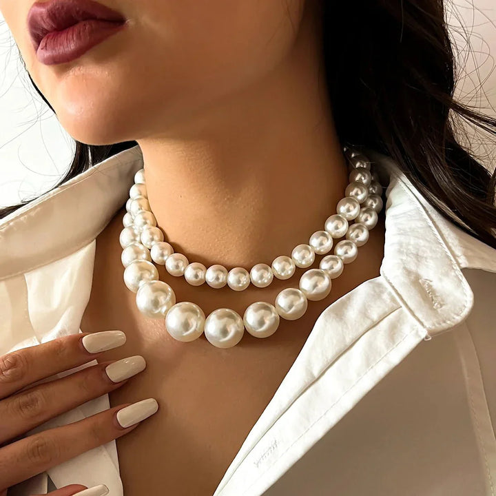 Drune | Verziertes Double Layer Halsketten Satz Für Damen