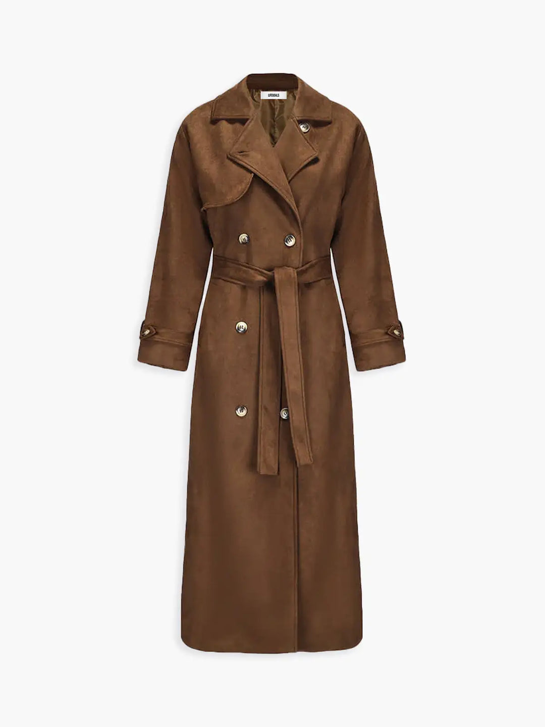 Drune | Faux Suede Gürtel Trench
