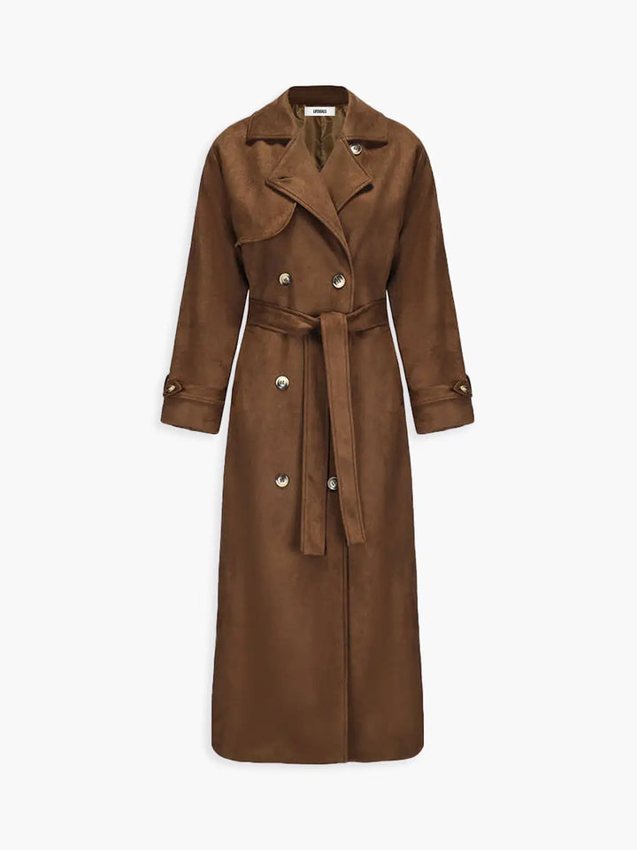 Drune | Faux Suede Gürtel Trench