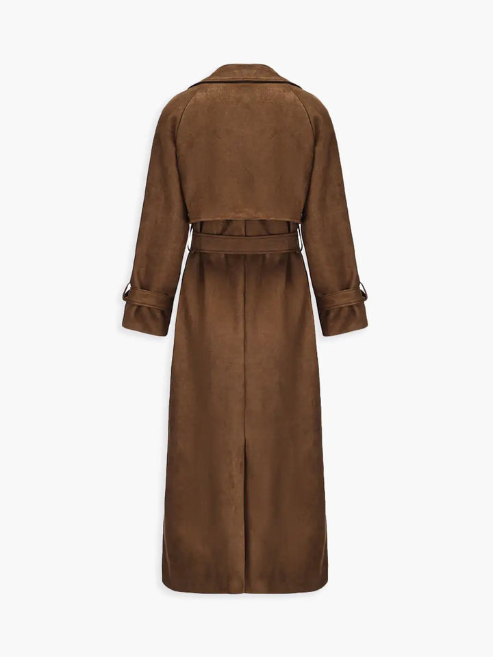 Drune | Faux Suede Gürtel Trench