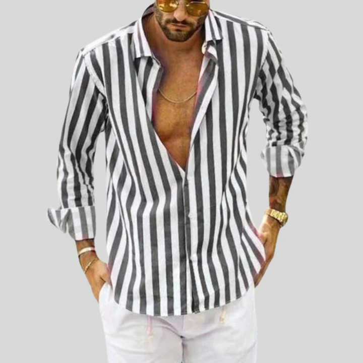 Drune | Elegante Gestreifte Sommerbluse