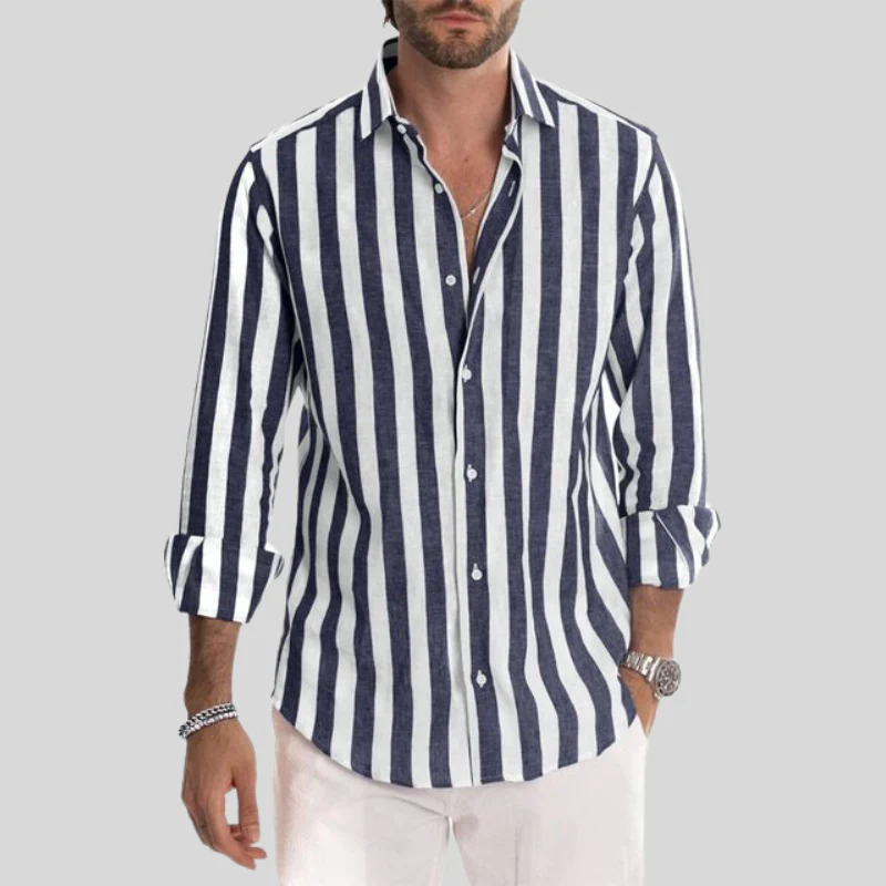 Drune | Elegante Gestreifte Sommerbluse