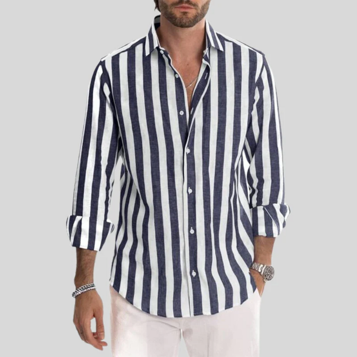Drune | Elegante Gestreifte Sommerbluse