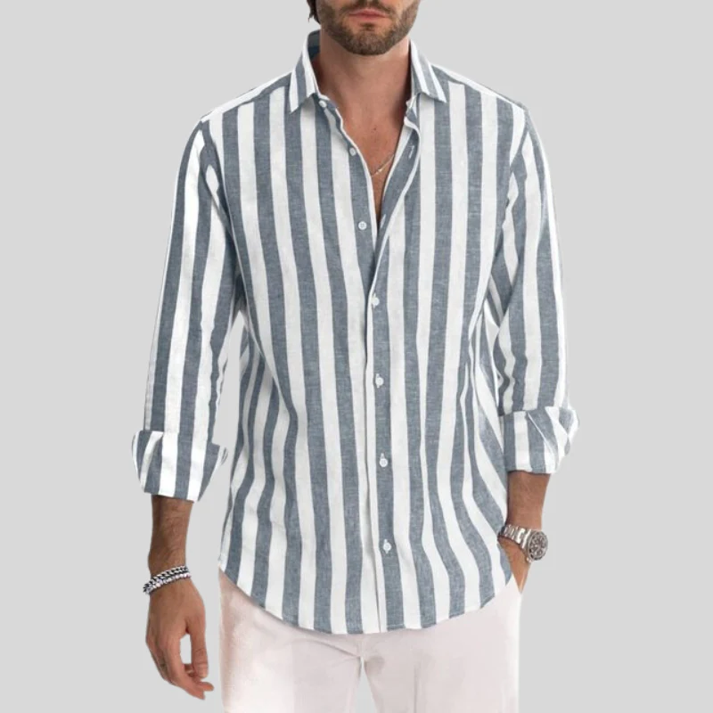Drune | Elegante Gestreifte Sommerbluse