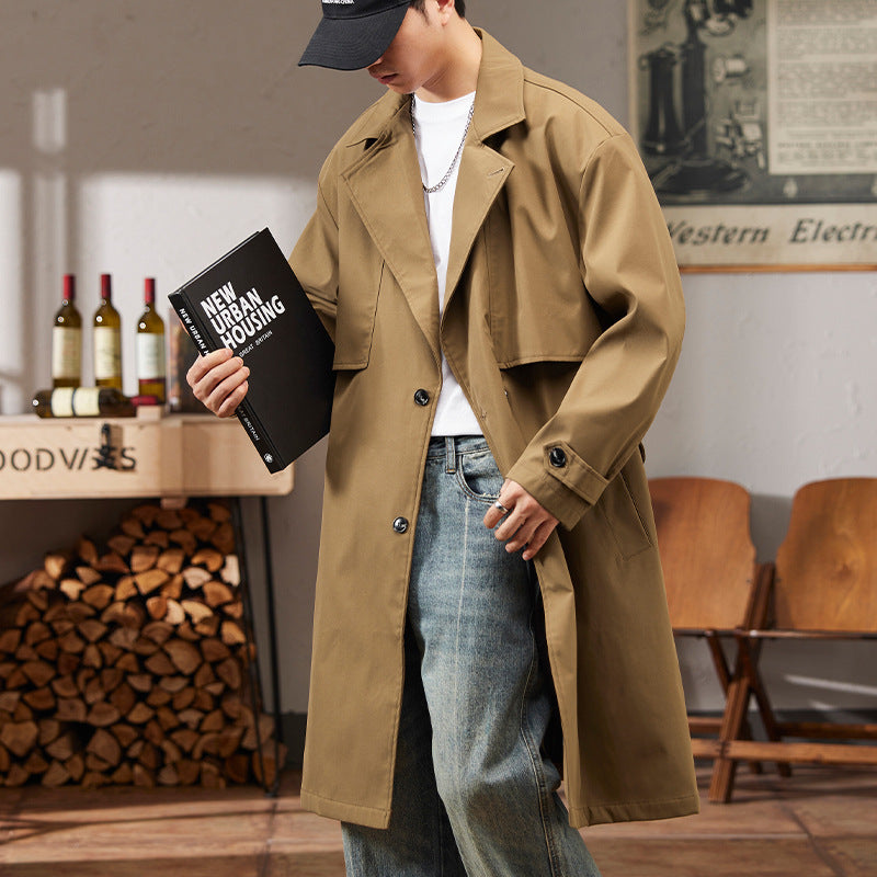 Drune | Trenchcoat - Verstellbare Passform - Modernes Langdesign