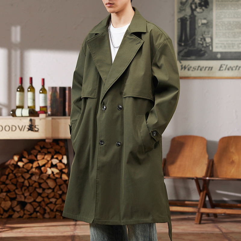 Drune | Trenchcoat - Verstellbare Passform - Modernes Langdesign
