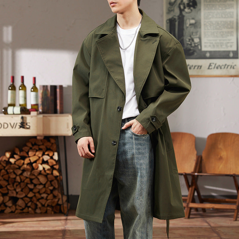 Drune | Trenchcoat - Verstellbare Passform - Modernes Langdesign