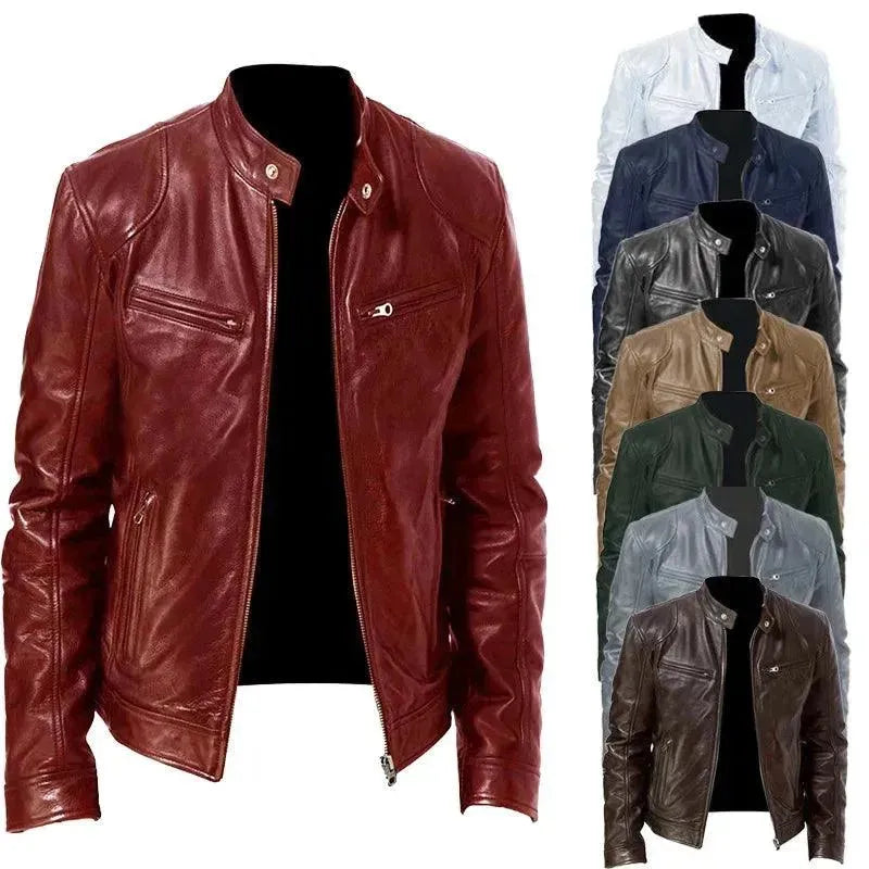 Drune | Elegante Slim Fit Herren Lederjacke