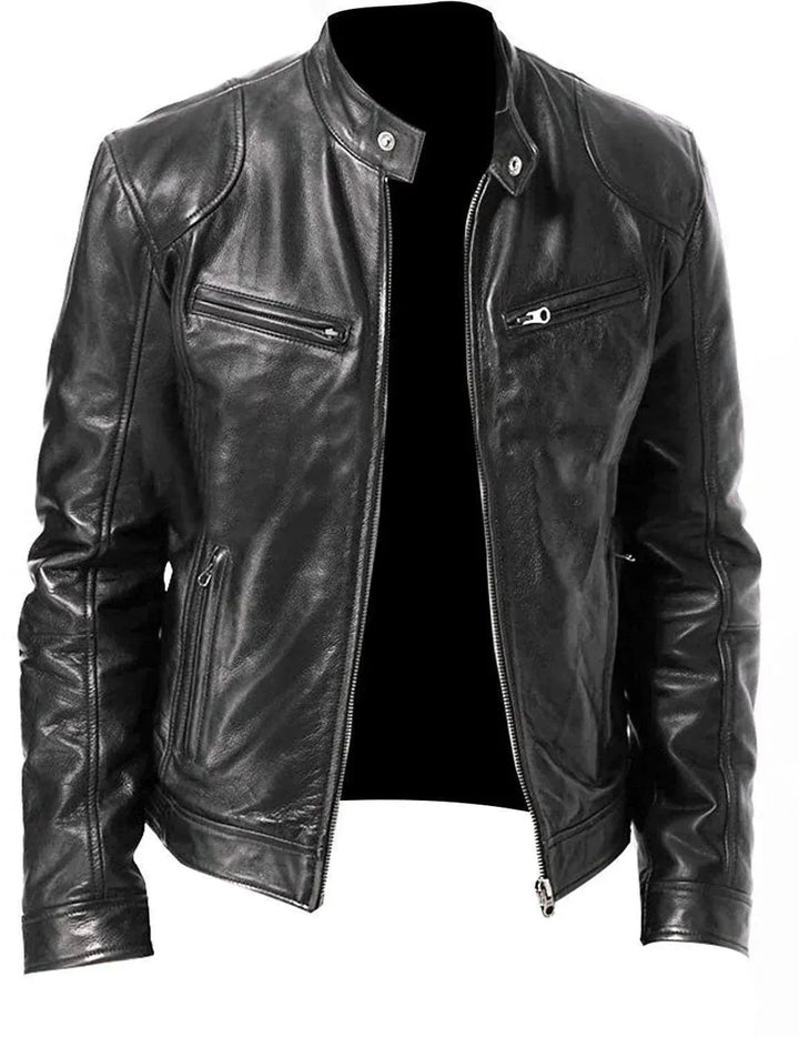 Drune | Elegante Slim Fit Herren Lederjacke