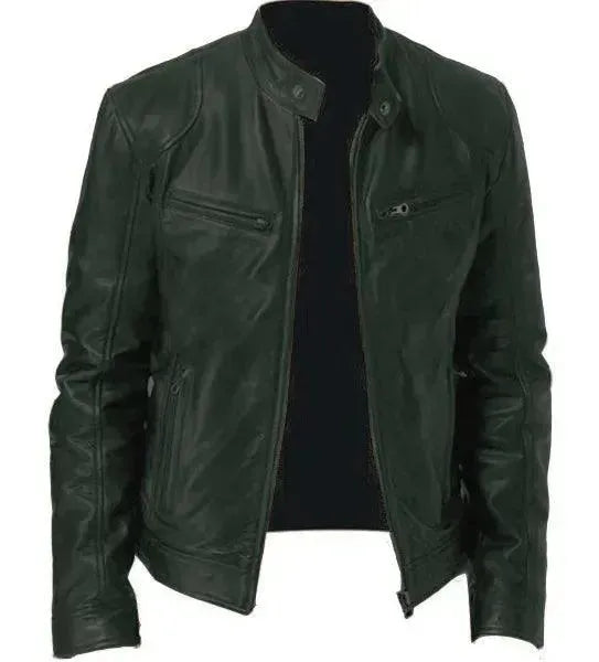 Drune | Elegante Slim Fit Herren Lederjacke