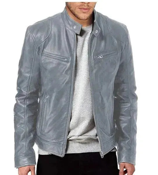 Drune | Elegante Slim Fit Herren Lederjacke
